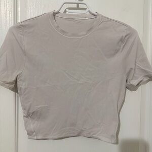 Lululemon Athletica Women's Crewneck Crop Top - White